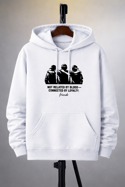 Not Related by Blood, Connected by Loyalty – Unisex Cotton Hoodie | KIEA STUDIO