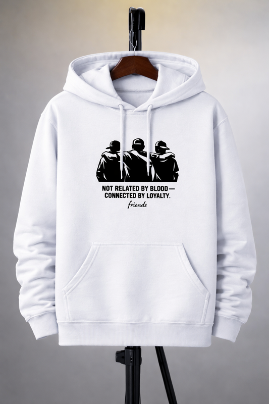 Not Related by Blood, Connected by Loyalty – Unisex Cotton Hoodie | KIEA STUDIO