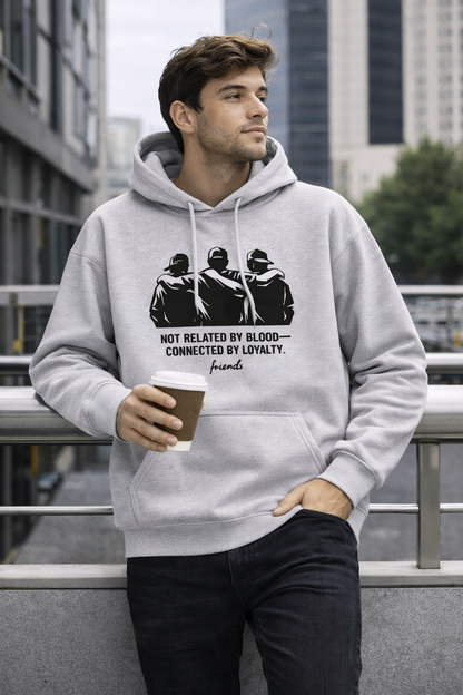 Not Related by Blood, Connected by Loyalty – Unisex Cotton Hoodie | KIEA STUDIO