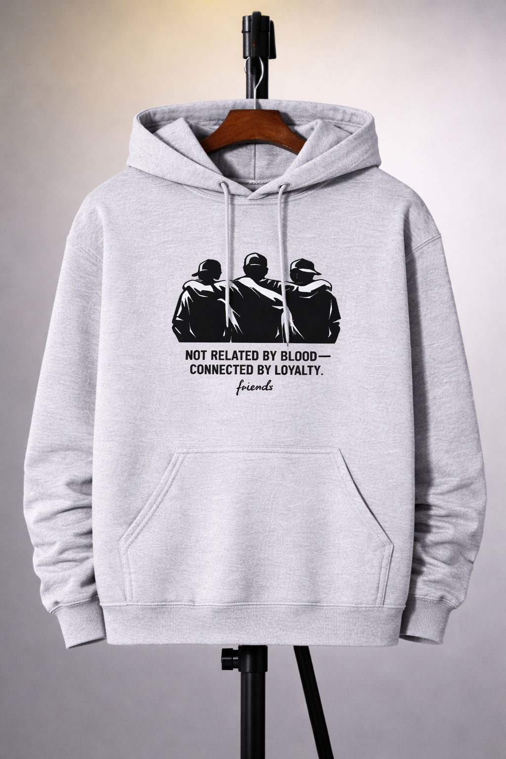 Not Related by Blood, Connected by Loyalty – Unisex Cotton Hoodie | KIEA STUDIO