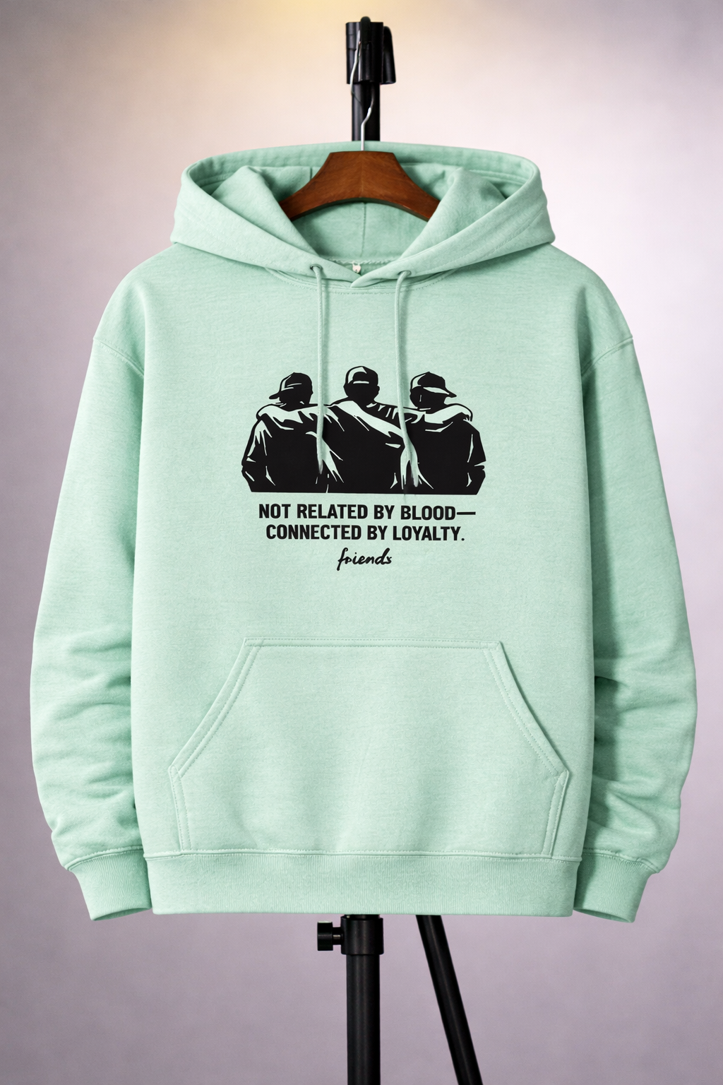 Not Related by Blood, Connected by Loyalty – Unisex Cotton Hoodie | KIEA STUDIO