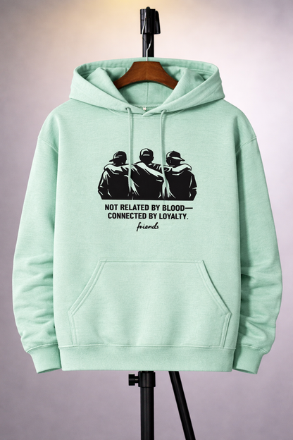 Not Related by Blood, Connected by Loyalty – Unisex Cotton Hoodie | KIEA STUDIO
